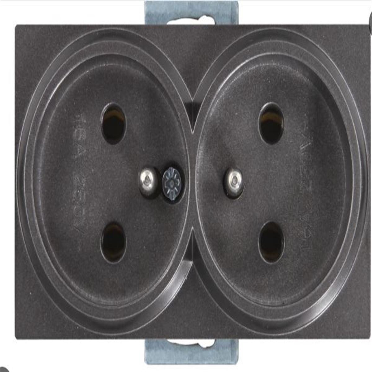 RİTA MEK TUŞ İKİLİ UPS PRİZ FÜME 1